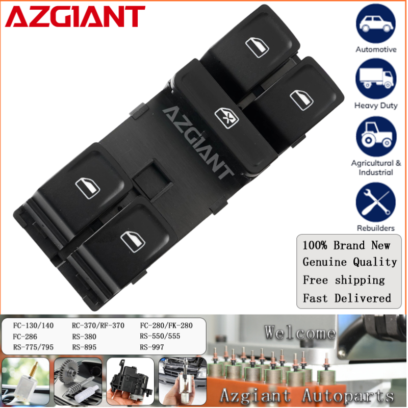 AZGIANT Lève-vitre interrupteur principal commande principale de fenêtre électrique remplacement côté conducteur pour VW Polo Lavida Sharan Toura