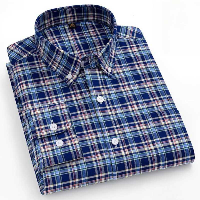 New 100%Pure Cotton Men's Shirt Long Sleeve Classic Versatile Soft Breathable Casual Fashion Business Men's Social Shirt S-7XL Z260805