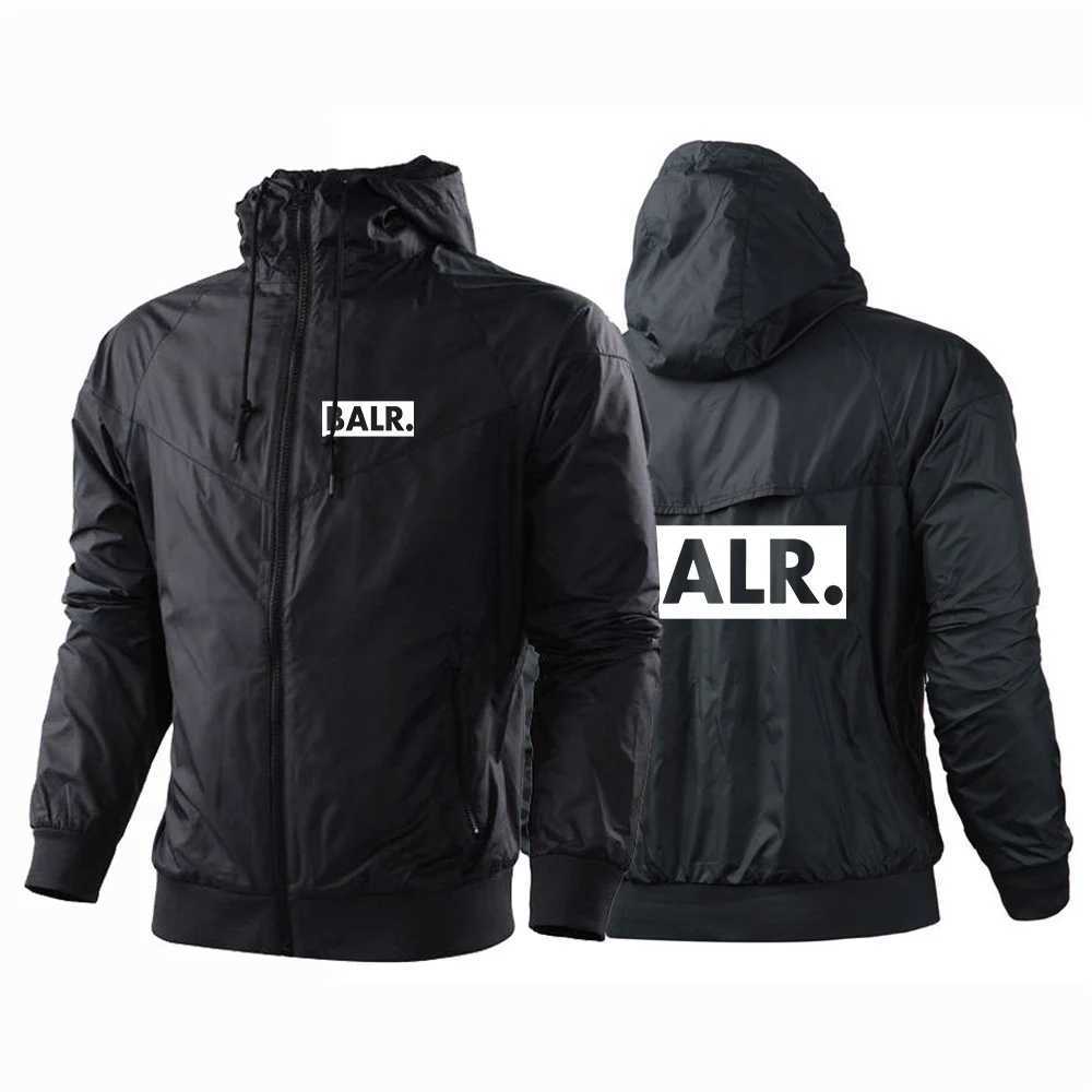 2024 Men Printing New BALR Spring and Autumn Patchwork Five-Color Windbreaker Windproof Comfortable Casual Hooded Coat Top S260805YEJM