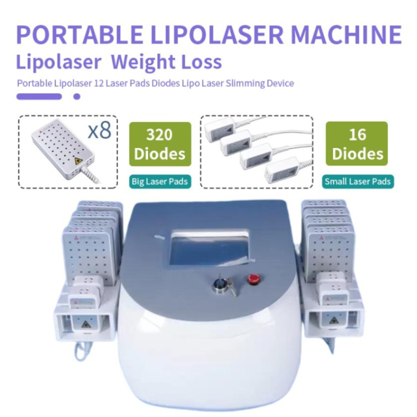 Slimming Machine Professional 650Nm 980Nm Portable Diode Lipolaser Lipo Laser Non Invasive 12 Pads Fat Burning Ce Zz.V1.1B