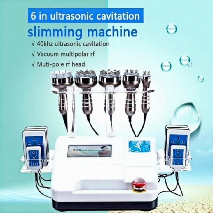 Slimming Machine 6 In 1 Rf Radio Equipment Frequency Vacuum Lipo Laser Slimming Cavitation Body Shaper Loss Weight Spa Zz.V1.0A