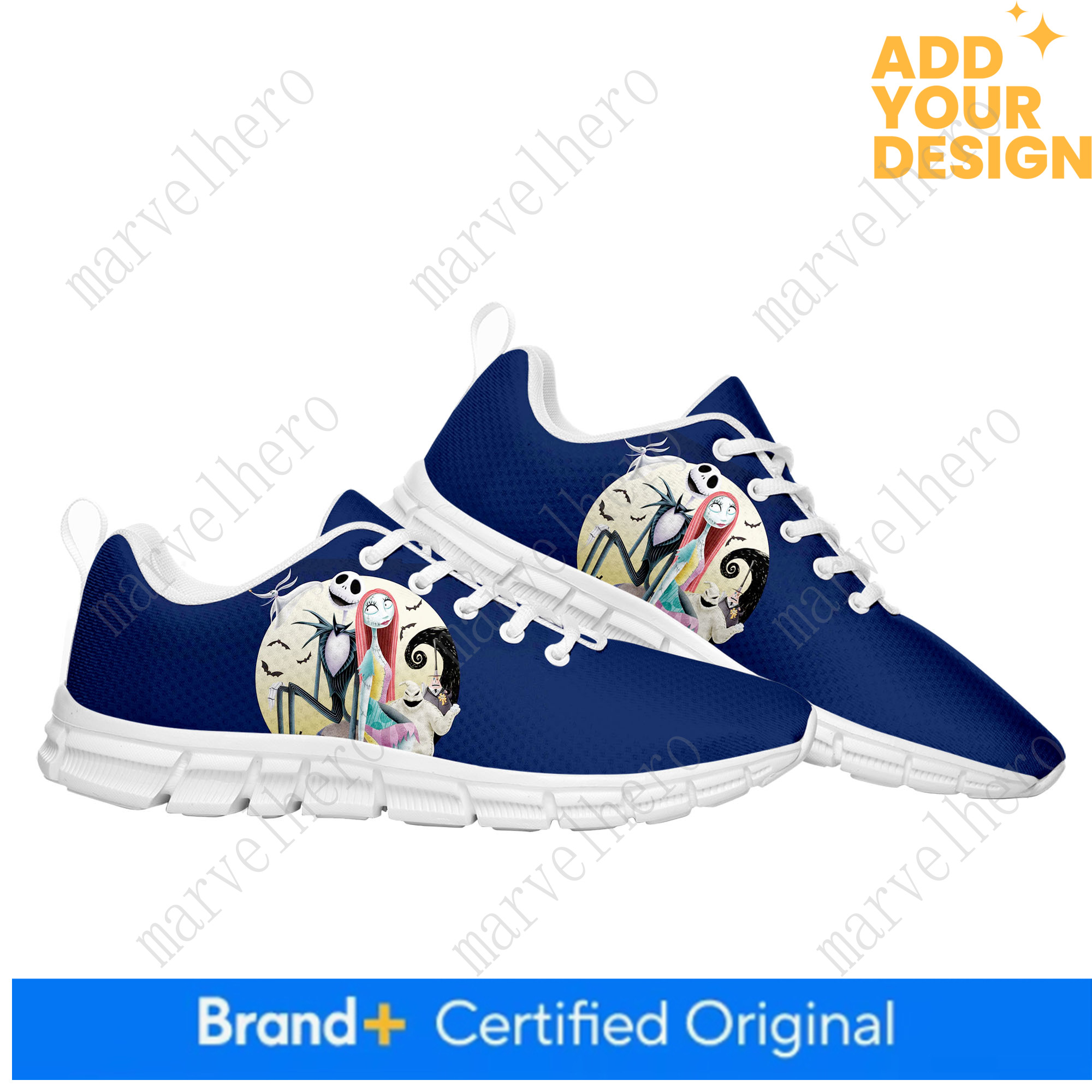 The Nightmare Before Christmas Sports Shoes Mens Womens TeenagerCartoon Anime Sneakers Casual Custom High Quality Couple Shoes Fashion Unisex Casual