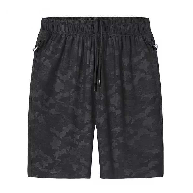 Summer camouflage shorts for men casual loose large shorts men's quick-dry beach shorts printed thin sports ice silk pants S260804LX4I