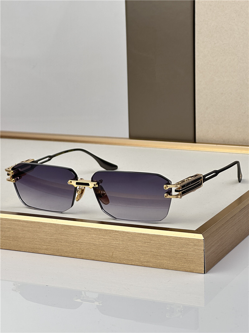 New fashion design small square sunglasses HYPERLUX-3000 metal frame rimless lens popular and generous style high-end outdoor UV400 protection eyewe