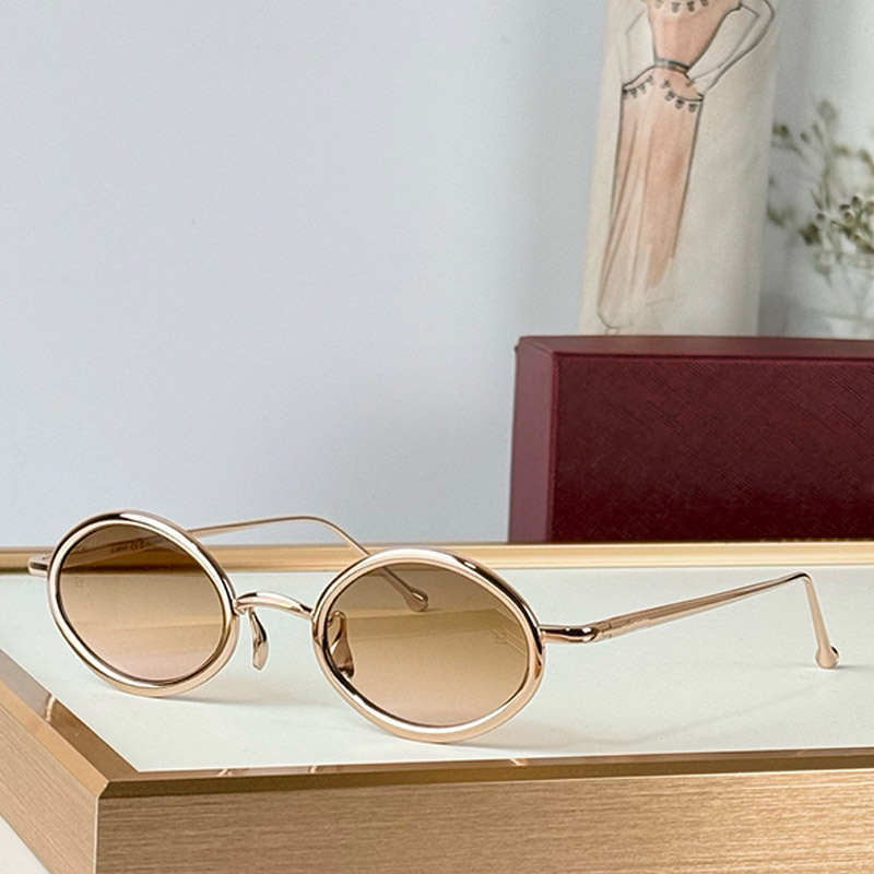Metal elliptical sunglasses CT0649 Designer new fashion women oval metal small frame Classic charming Leisure