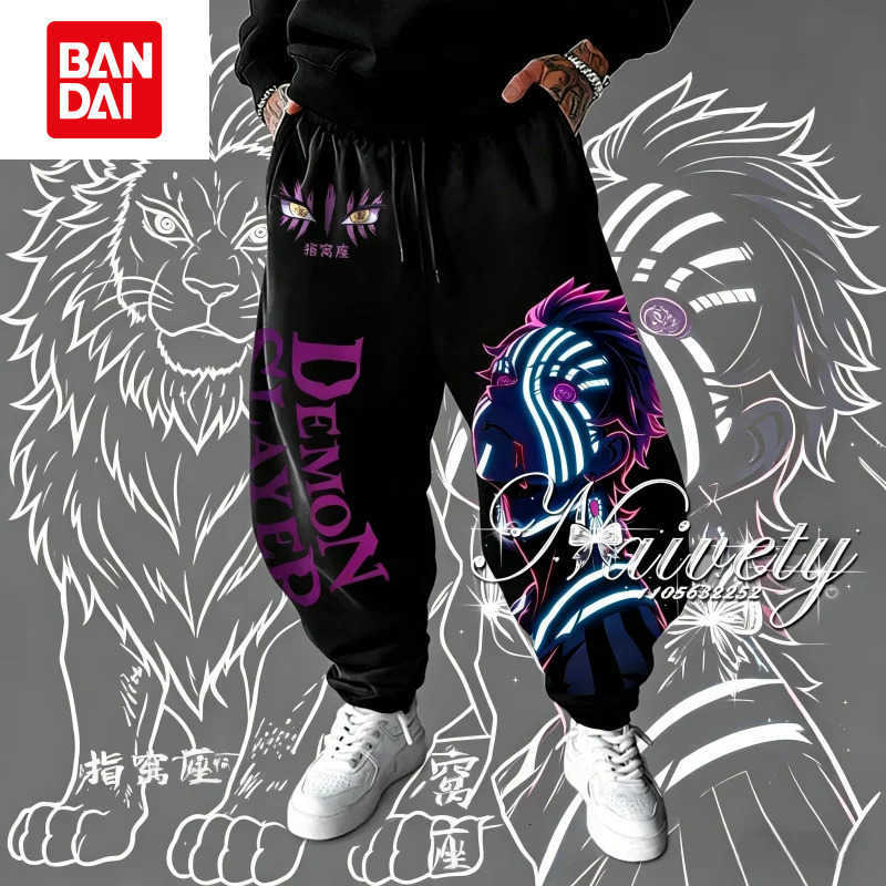 Bandai 2026 Summer Hot Sale Demon Slayer Akaza 3D Printed Joggers Adult Kids Quick Dry Sports Pants Streetwear Parent-child Trousers L260805SXUY