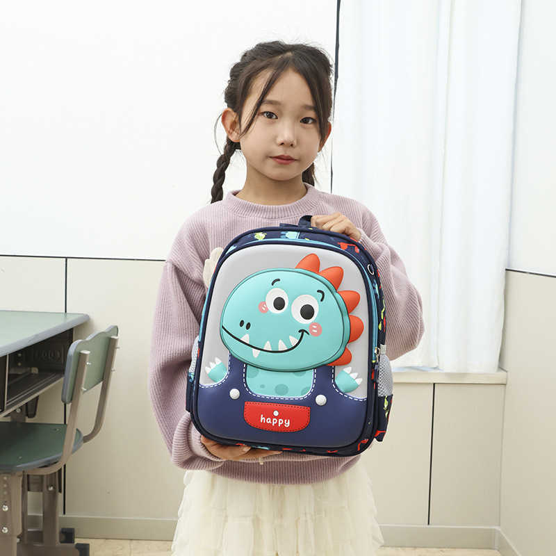 Children's Cartoon Spine Protection Water-Resistant Backpack Kindergarten Large Capacity Oxford Cloth Kuromi 3D Lightweight School Bag L26720