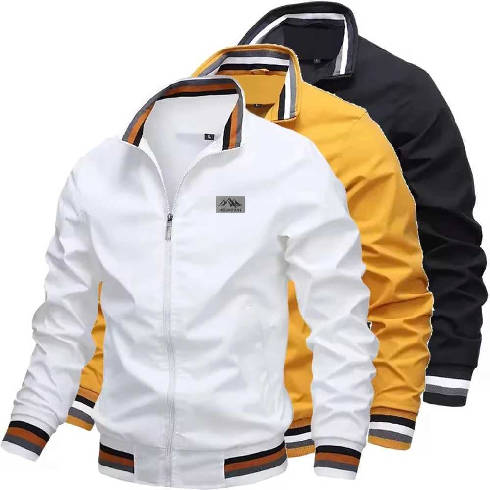 Spring and Autumn Men's Stand-Up Collar Casual Jacket for Outdoor Activities Men's Windproof Cycling Fishing Hiking Stretchy C S26080567UY