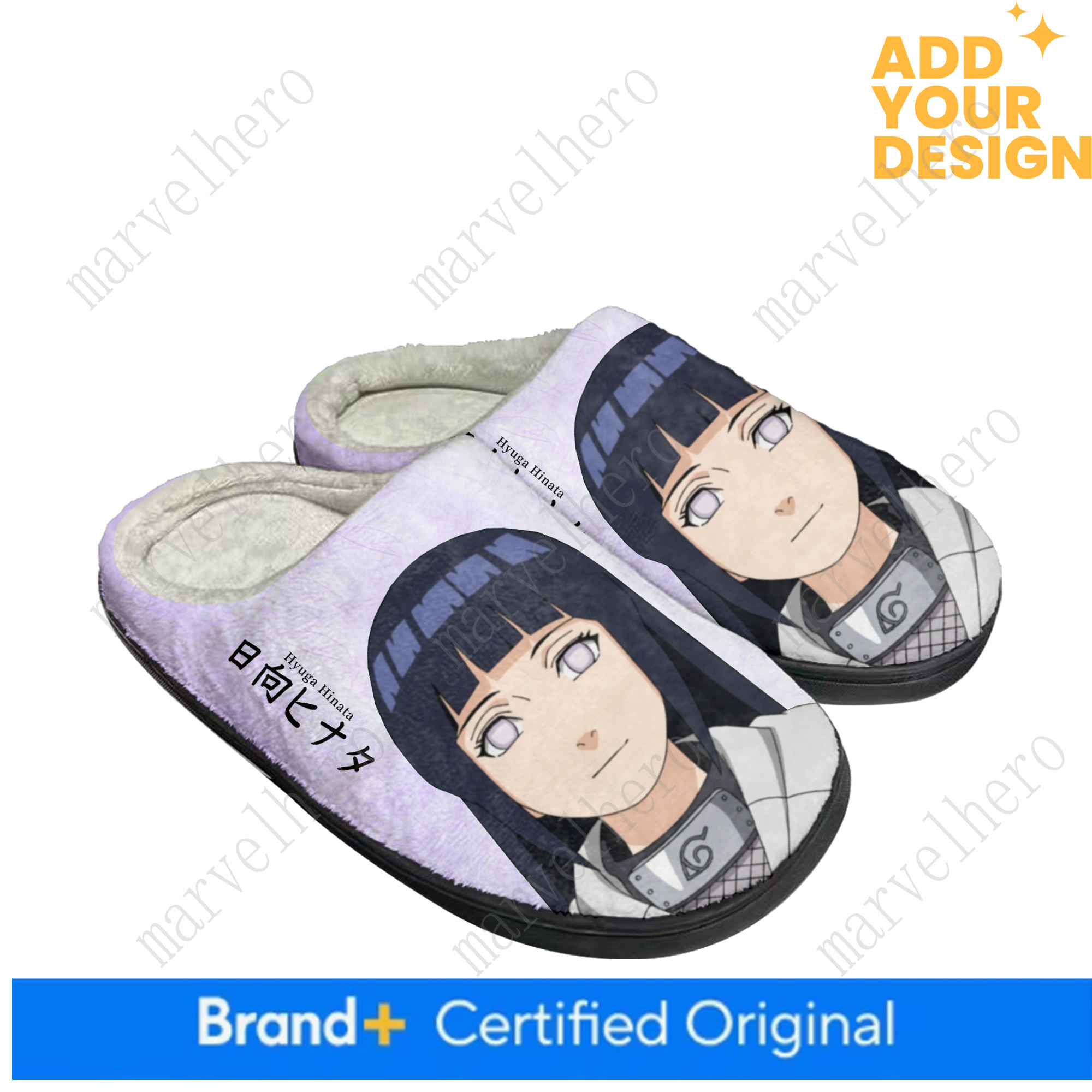 Sasuke Uchiha Hinata Hyuga Home Cotton Slippers Mens Womens Youth Anime High Quality Plush Bedroom Keep Warm Shoes Custom Thermal Winter Slipper Ind