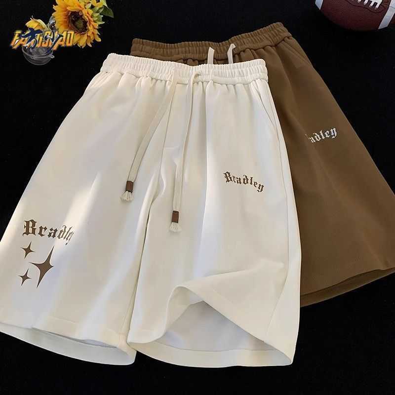 Men's casual sports shorts new summer season thin mid-length pants trendy loose-fitting versatile American-style shorts S260804CJZG
