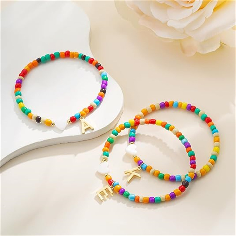 Korean version of Ins minimalist jewelry, cut glass crystal AB color multi-color heavy color women's bracelet and pendant