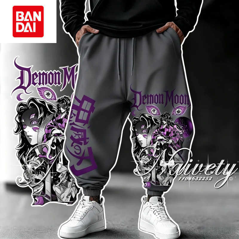 Bandai 2026 Summer Hot Sale Demon Slayer Kokushibo 3D Printed Pants Adult Kids Quick Dry Casual Joggers Fashion Streetwear Trousers L260805KXSY
