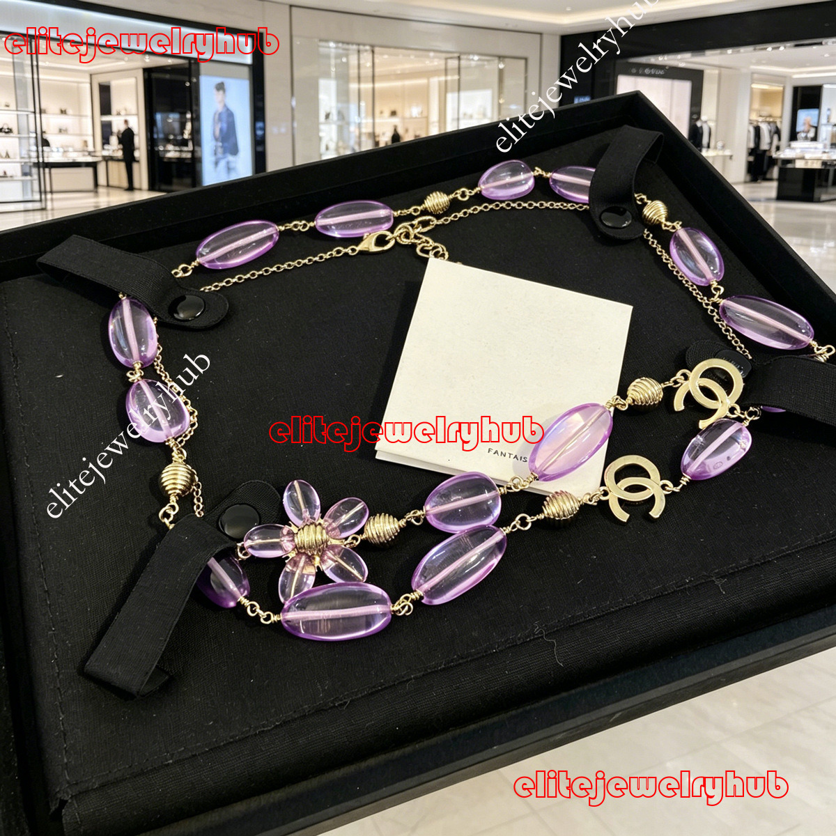 Designer CC Jewelry 26 Styles Long Purple Necklaces With Stylish Elegant Design Channel Necklace