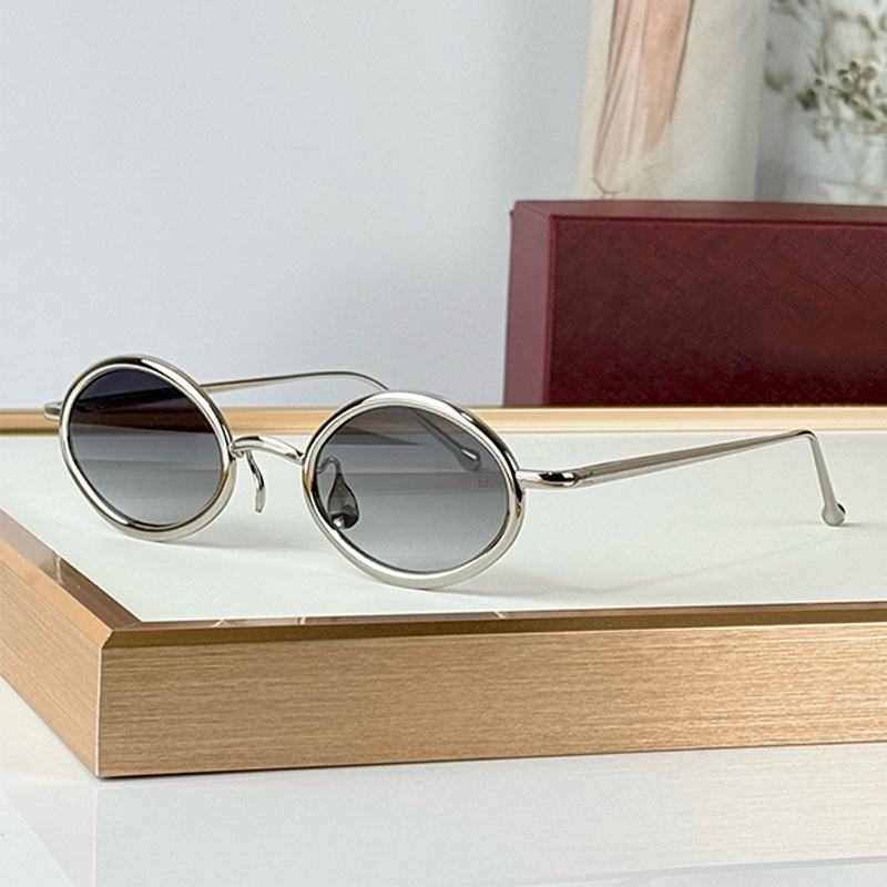 Designer Oval Sunglasses CT0649S Classic womens metal frame Nylon lenses Fashionable mens casual business style Comes with dedicated box