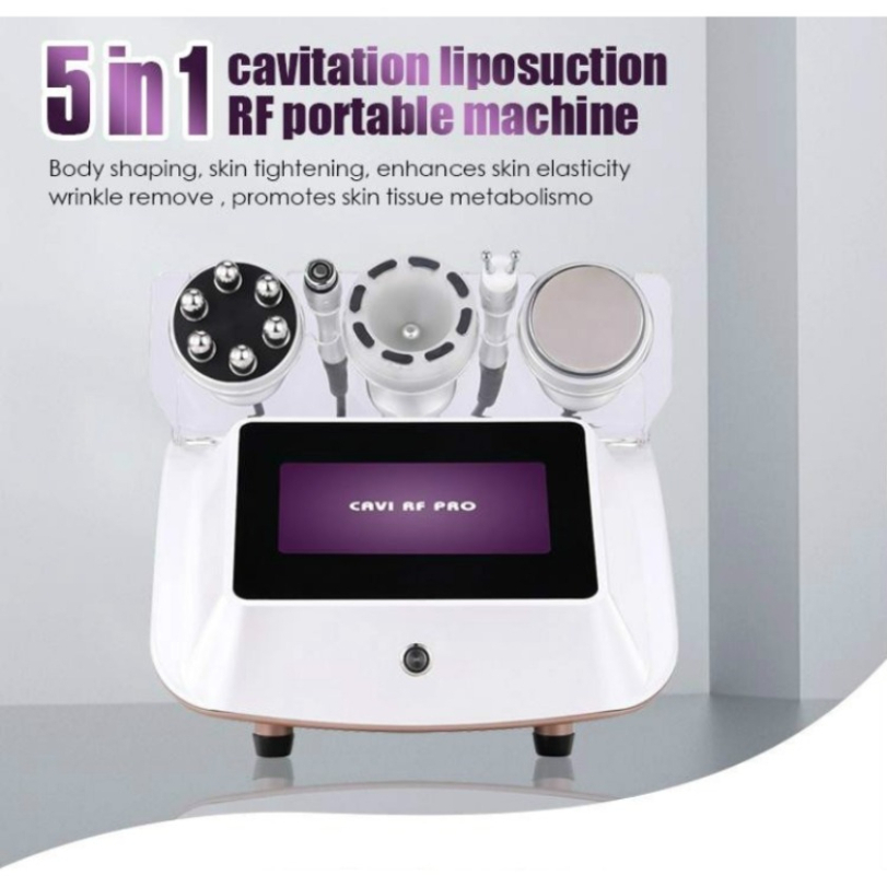 Slimming Machine Radio Frequency Bipolar Ultrasonic Cavitation 5 In1 Cellulite Removal Vacuum Weight Reduce Beauty Equipmet Zz.V1.1B