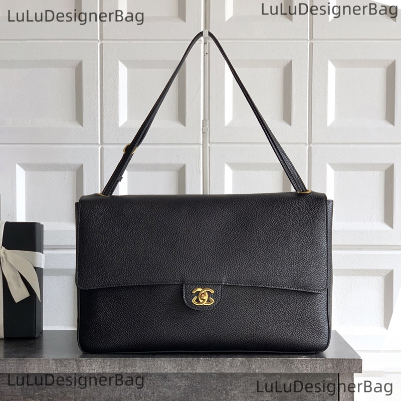 CF Maxi Flap bag Women Designer Maxi Shopping bag Grain cowhide shoulder bag Classic Flap Vintage Handbags Cowhide Leather Airport Tote Bag Luxury b