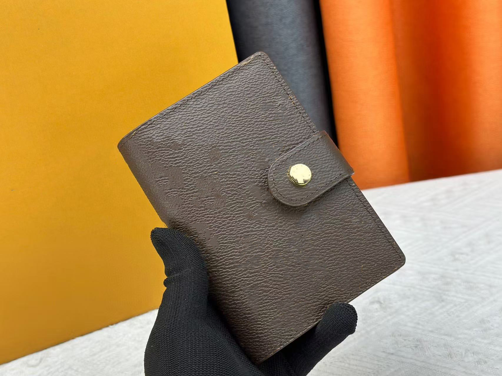 Luxury designer wallet fashionable classic notepad, women's classic cowhide wallet credit card mini women's change bag with gift box dustp