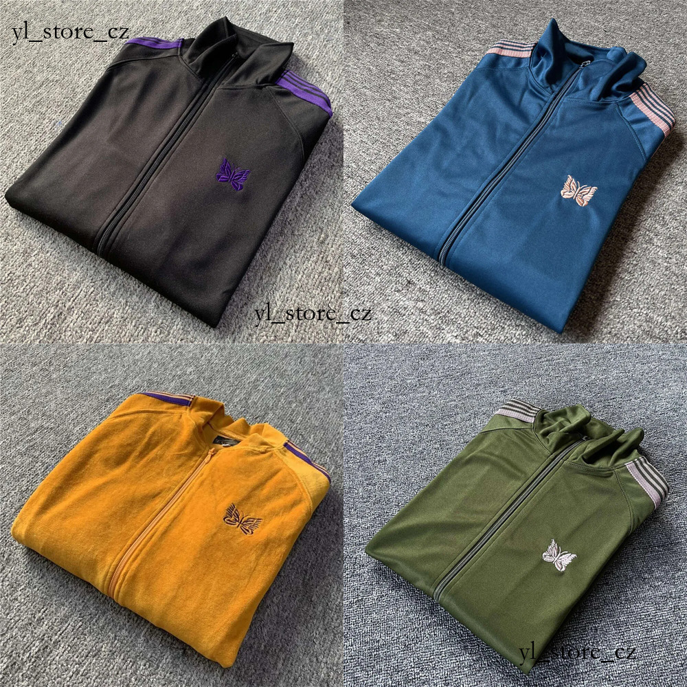 Needle Hoodies Men Jacket Butterfly Embroidered Ribbon Campus Style Sweatshirt Mens And Womens Jackets Sports Jackets Streetwear Sports Suit 4c9