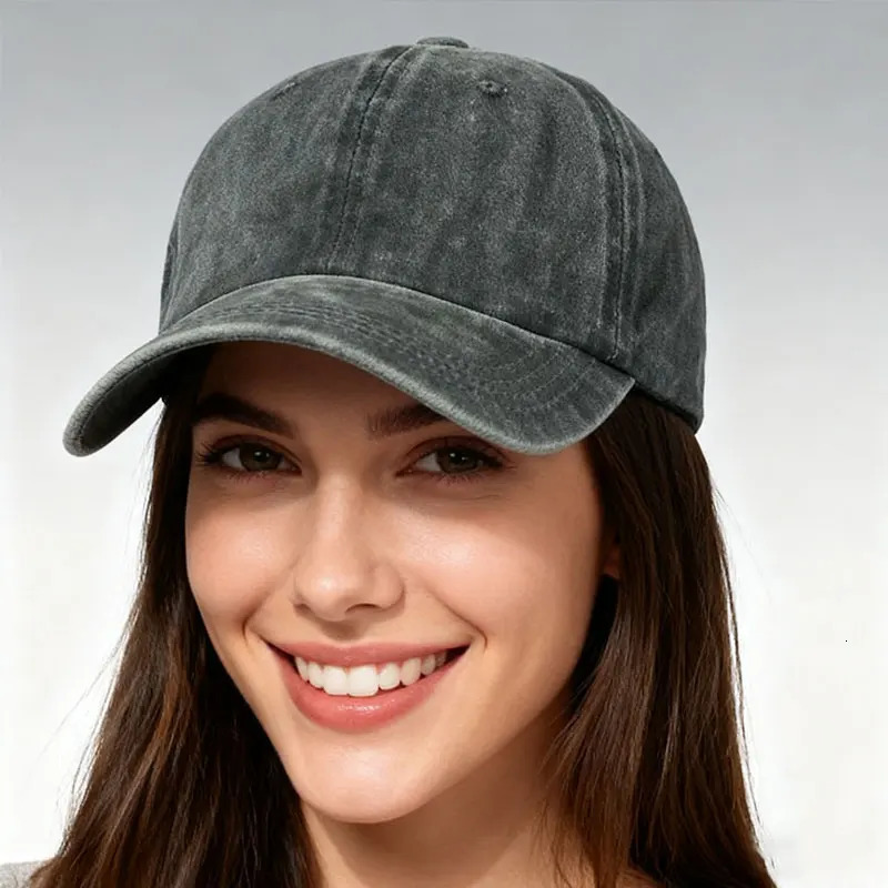 Four Seasons Sunscreen Solid Color Trend Retro Denim Baseball Hat Korean Version Sunhat Simple Fashion Cap 260804