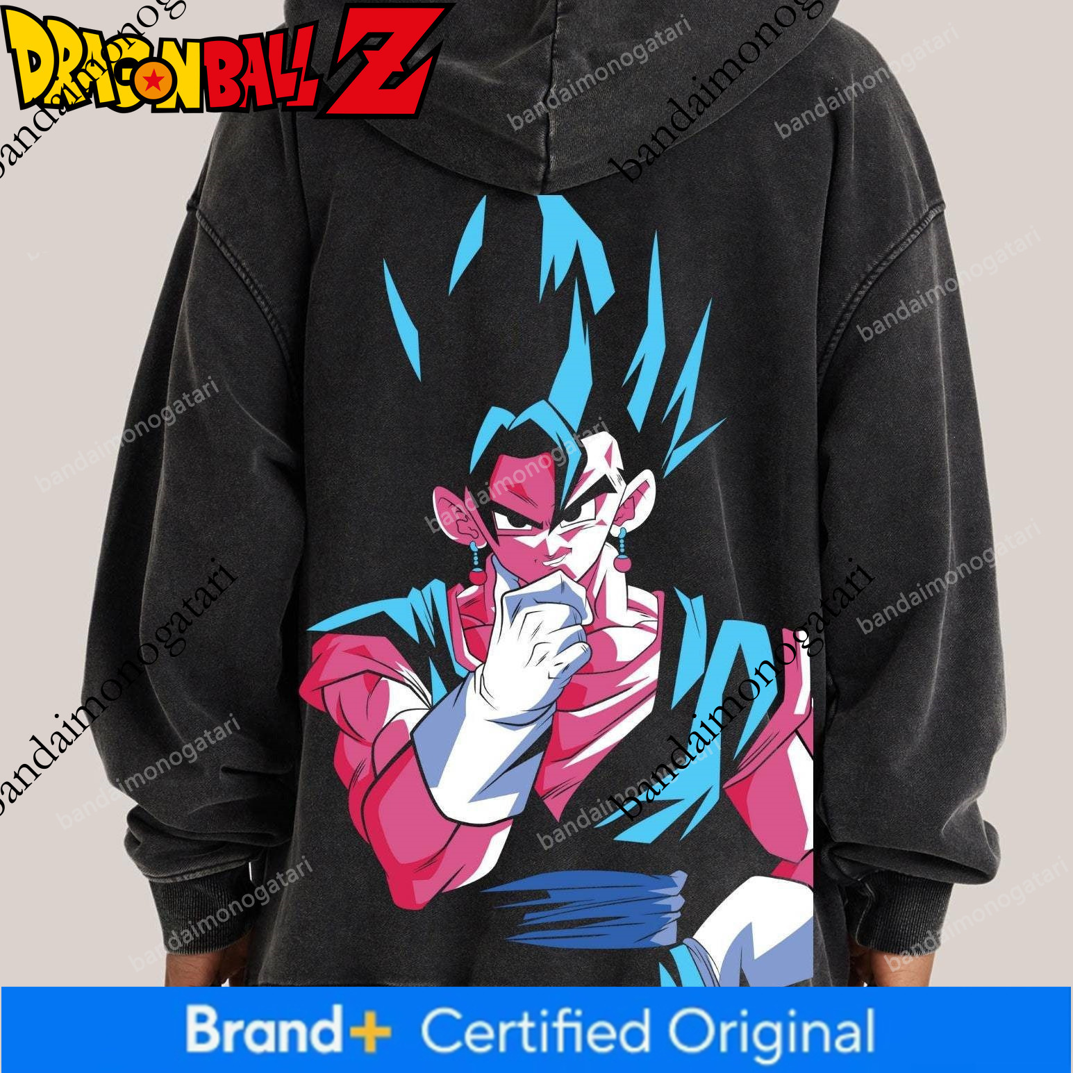 Washed vintage Dragon Ball Goku series hoodie, Japanese anime, autumn winter 330G heavyweight hooded sweatshirt, distressed and loose fit c385