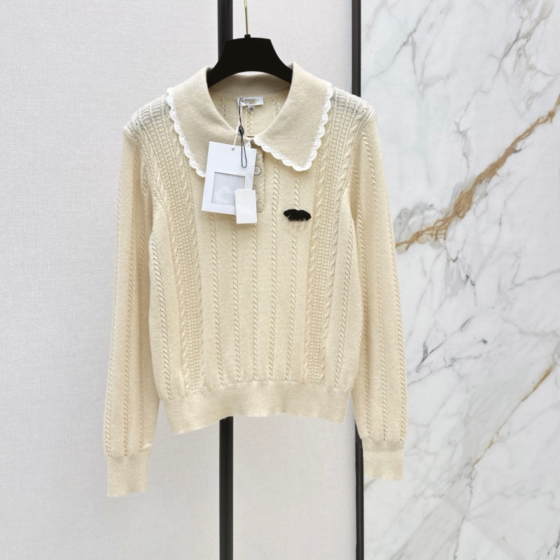 sweaters women's Designer sweaters for woman luxurious knitted cardigan top Spring and Summer Style French-style Fluffy Collar Long-Sleeved Kni