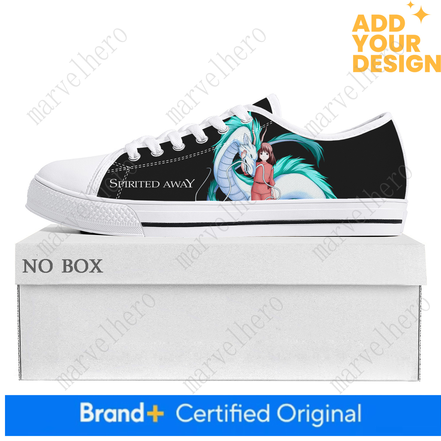 Spirited Away Low Top Shoes Mens Womens Teenager Cartoon Anime High Quality Canvas Sneaker Casual Unisex Couple Shoes Custom Shoe