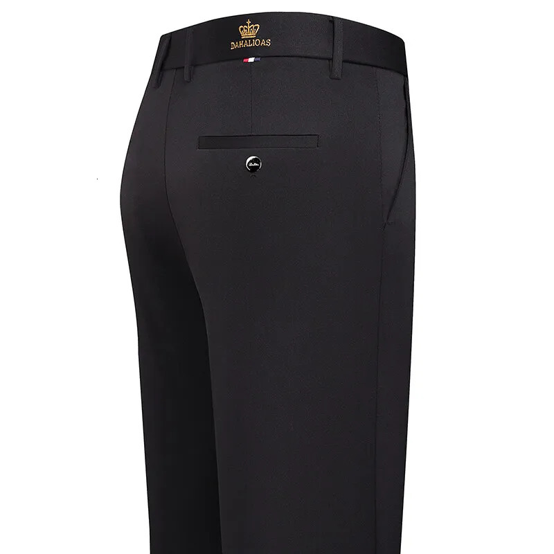 Summer Thin Mens Casual Pants Quick Dry Formal Dress Pants Men Regular Fit Suit Pants Work Trousers Cool Breathable 260805