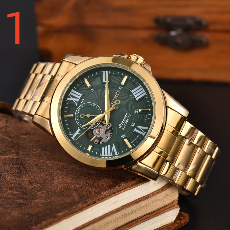 Sei Wristwatch for Men 2026 New Mens Watches Four needles Automatic mechanical Watch High quality Top Luxury Brand Steel Strap Fashion designer Gift