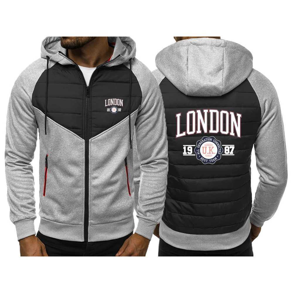 London 1987 Vintage 2025 New Type Spring And Autumn Casual Jacket for Men Zipper Hoodie with Pocket Sportwear Coat S2608051XTX