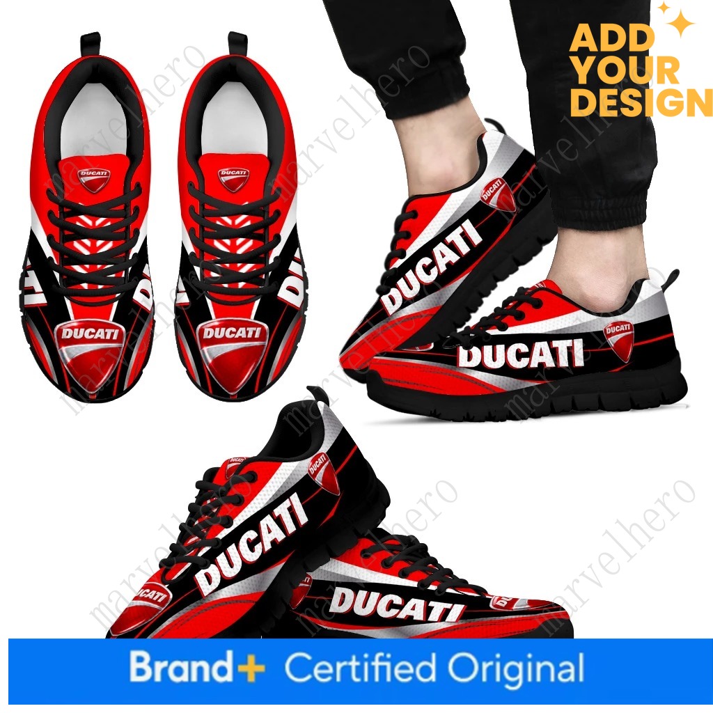 Ducati Sports Shoes Mens Womens Sneakers Cartoon Anime Casual Custom High Quality Couple Shoes Unisex Casual Sports Shoes