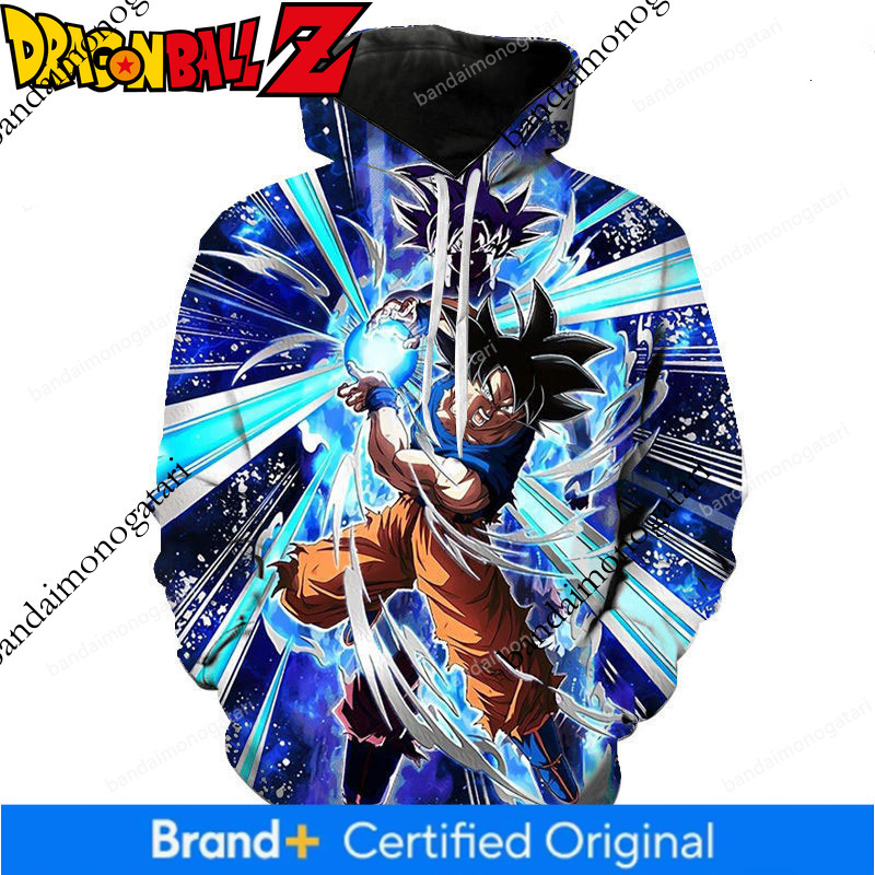Spring and Autumn 3D Digital Print Anime Dragon Ball Z Series Sweatshirt Trendy Men's Hooded Jacket e5e4