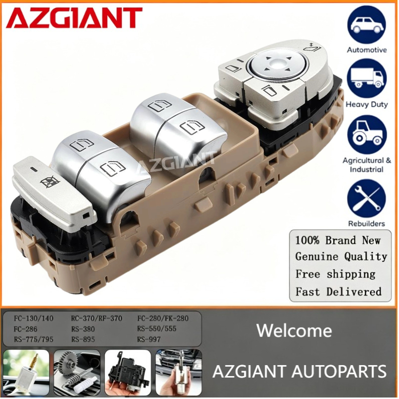 AZGIANT Lève-vitre interrupteur principal commande principale de fenêtre électrique remplacement côté conducteur pour Benz C300 C350e C400 C43AMG