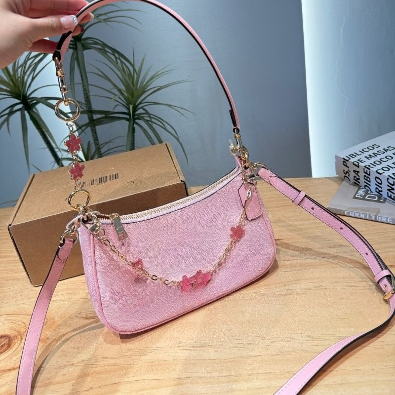 10A luxury designer bag Pink teri shoulder bag totebag tabby Designer Bags mini crossbody bag Women Classic Old Flower bag Casual Handbag Chain Bag