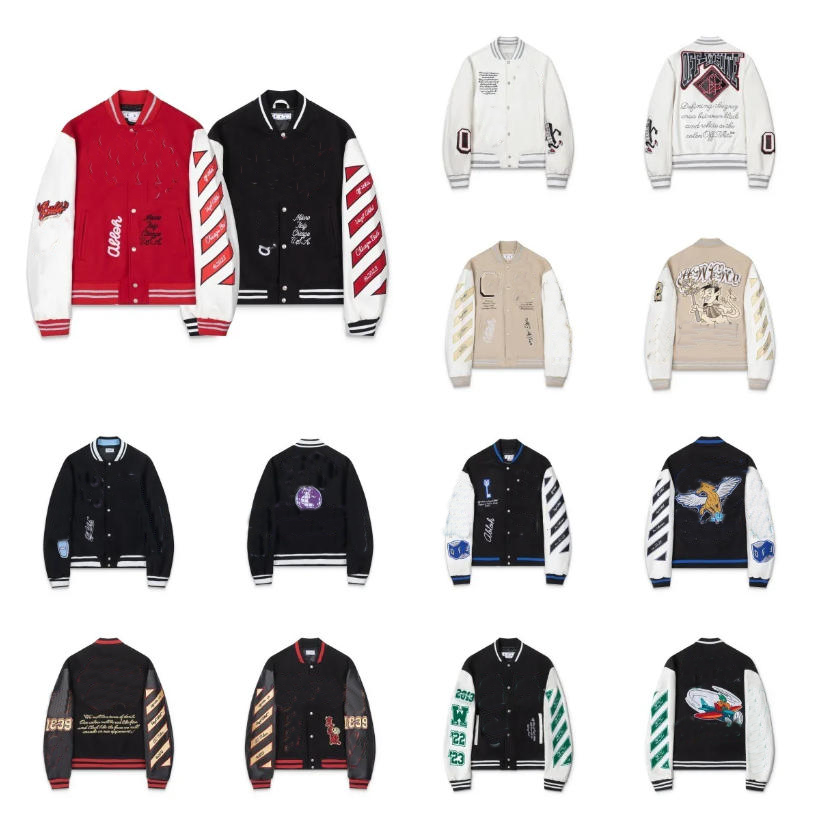 PU Patchwork Varsity Jacket Hip Hop Streetwear Manteau de Baseball Brodé Mode Décontractée Unisexe pour Couples Hommes Femmes