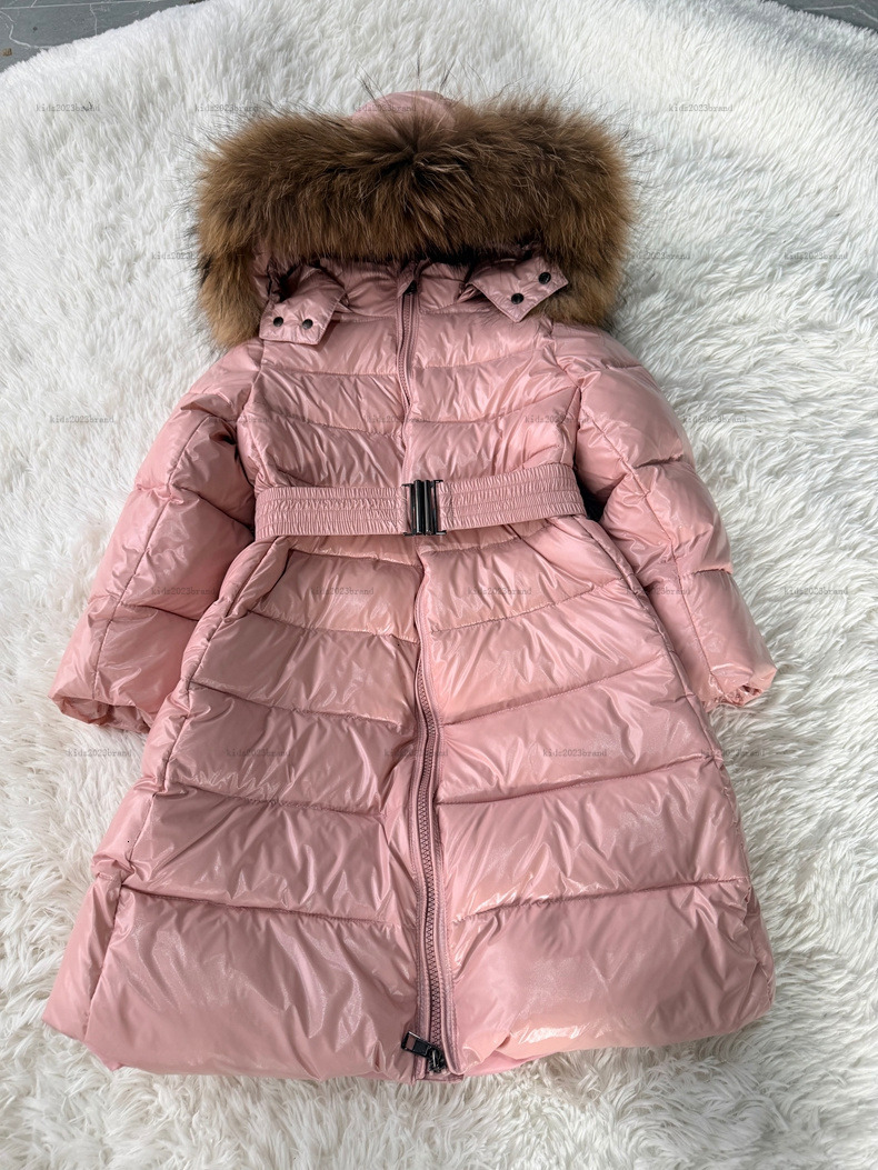 New baby Down Jackets waist-shaping design child windbreaker Winter kids designer clothes boys girl down coat A978X27N235-b