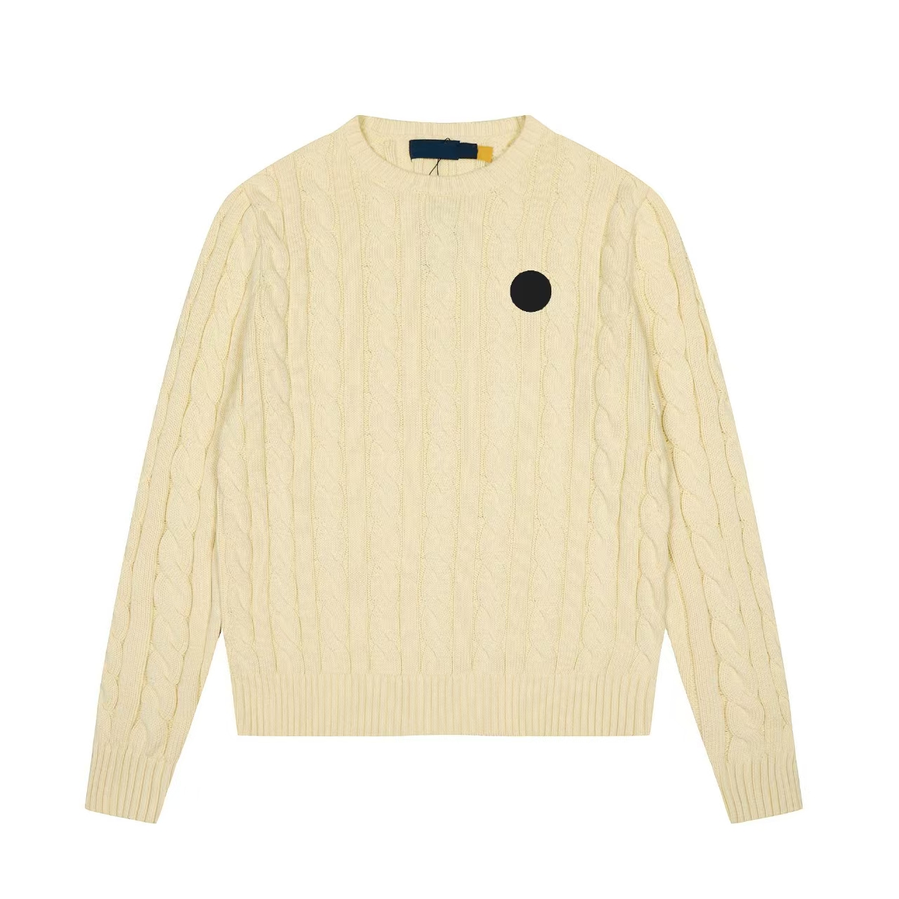Women Sweaters Women Men Vintage Cable Twisted Knit Sweater Classic Collared Long Sleeve Knitted Pullover Soft Casual Preppy Style Daily Knit Top Mu