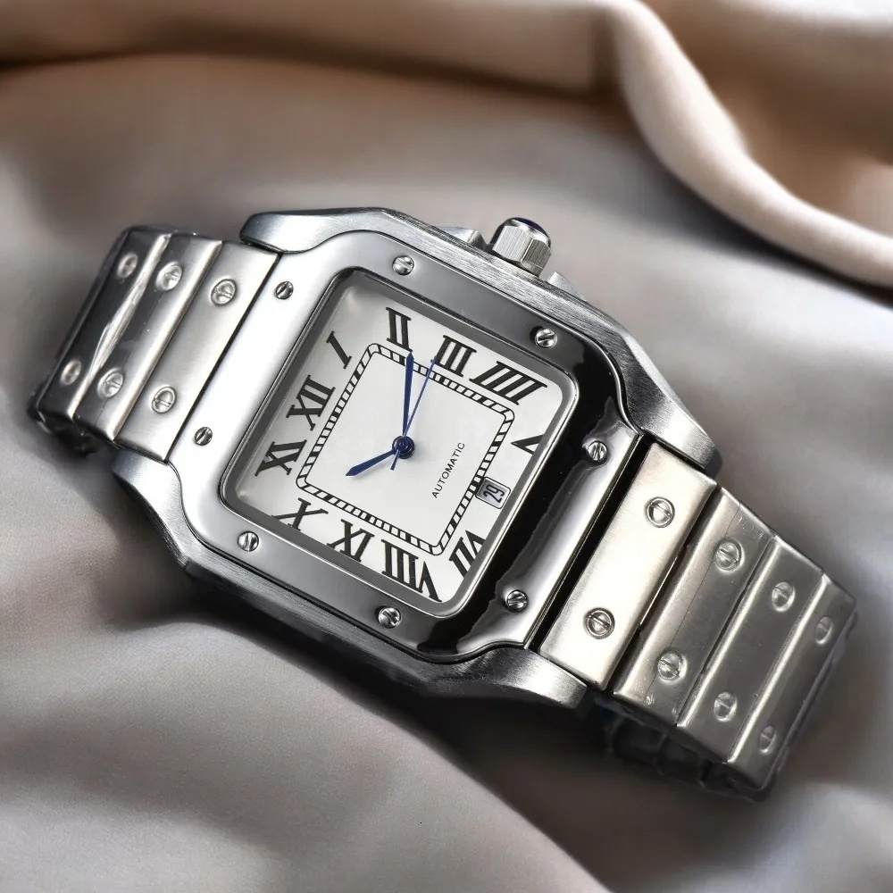Top Luxury Watches Men Quartz Wristwatch Classic Square Dial 39mm Automatic Date Daily Waterproof Designer Chronograph Multifunction Male Clocks for