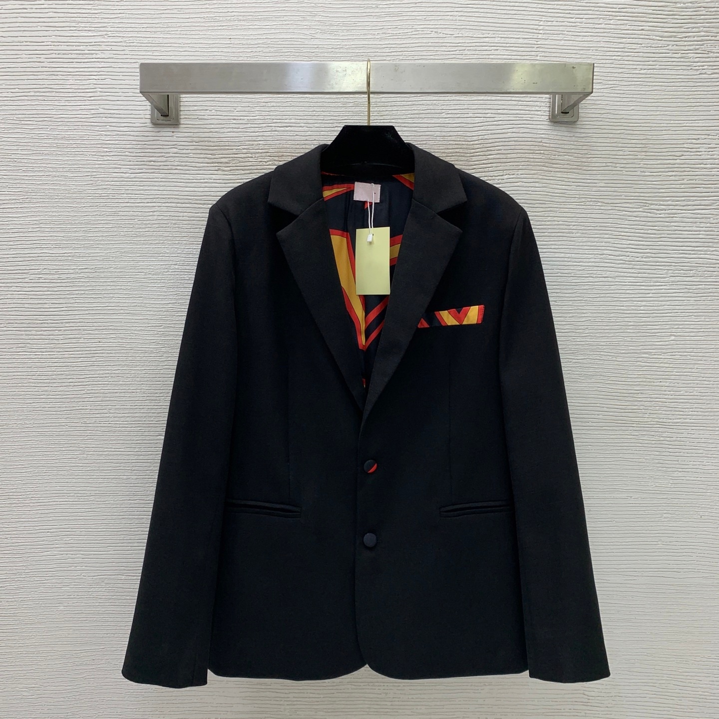 Milan Runway Coats 2026 New Autumn Winter Lapel Neck Long Sleeve Fashion Designer Jackets Brand Same Style Tops 0805-7