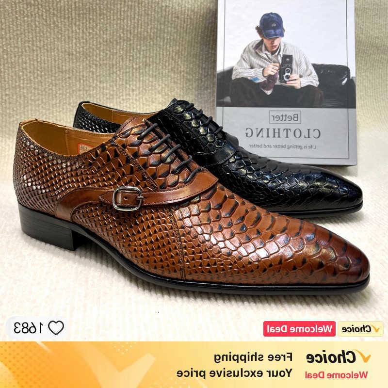 Shoes Mens Dress Business Leather Formal Oxford Lace-Up Comfortable Non-Slip Rubber Sole Office Casual Breathable EU/US Sizes UK H260805