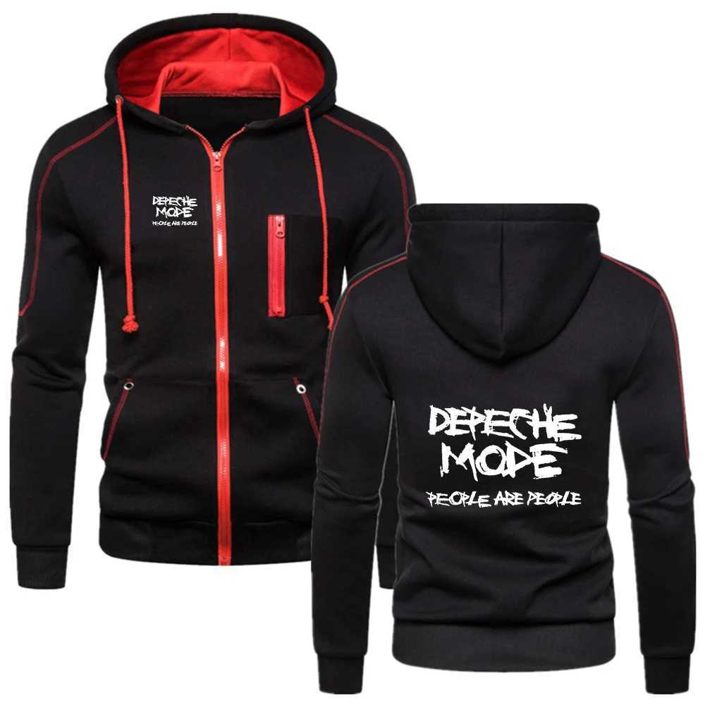 Depeche Mode 2025 Spring Autumn Men's New Fashion Solid Color Cotton Zipper Hoodie Flce Sweatshirts Jackets S260805FOJ9