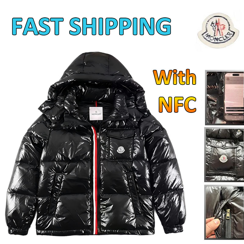Maya Down Jackets Men Jacket With NFC Designer Jacket Winter Warm Windproof Down Jacket Shiny Matte Material Couple New Fashion Man Woman Zipper Jac
