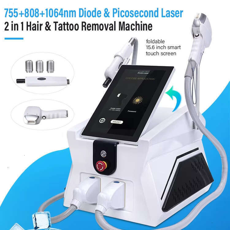 Hot Selling Hair Removal Ice Point 808 Diode Laser Tattoo Removal Red Dot Picosecond Quick Tattoo Washing Non-Invasive Carbon Peel Anti-Pigment Mach