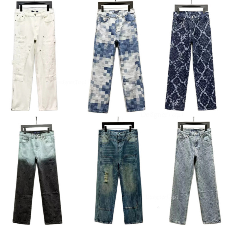 mens designer jeans Men's Jeans Western Cowboy Jeans Slim Fit Long Business Style Casual Luxury Men's Pants Retro Vintage Classics 88