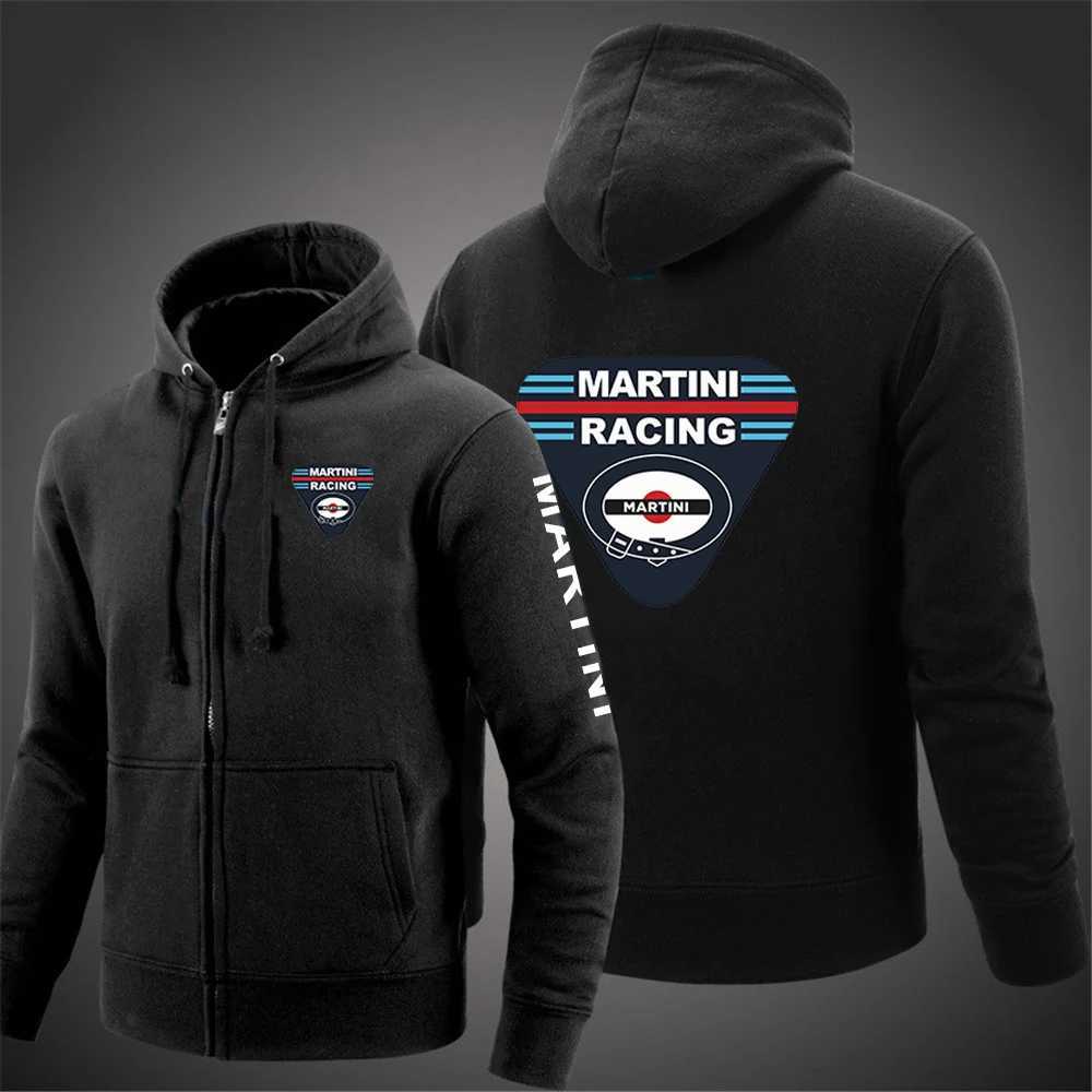 Martini Racing 2024 Men's Fashion Hoodies Spring And Autumn Solid Color Zipper Pullover Comfort Harajuku Top Sweatshirts S26080539M4