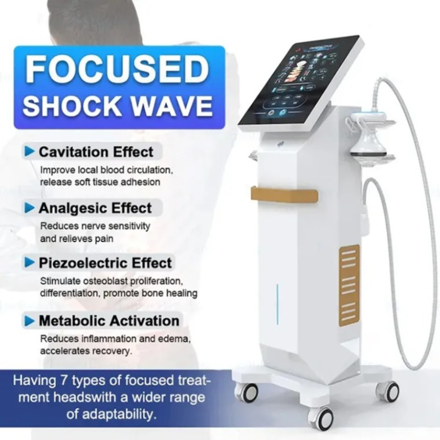 New Focused Shockwave Therapy Machine Pain Physio Relief Eswt Shockwave Extracorporeal Focus Shockwave Device Zz.V1.1B