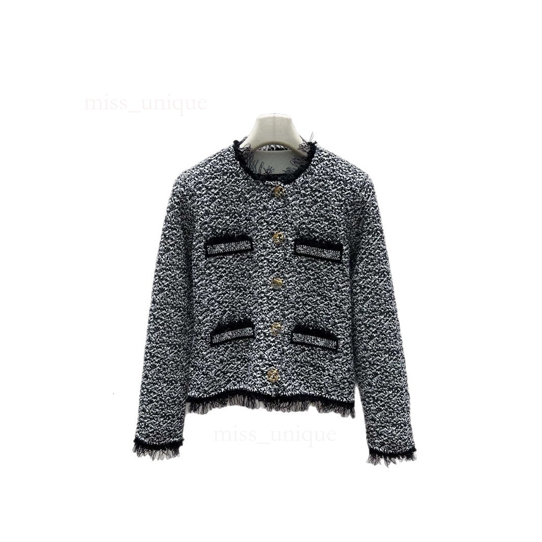 Designer 2026 Socialite Chic Fashion Retro Round Neck Single-Breasted Woolen Coat 6716