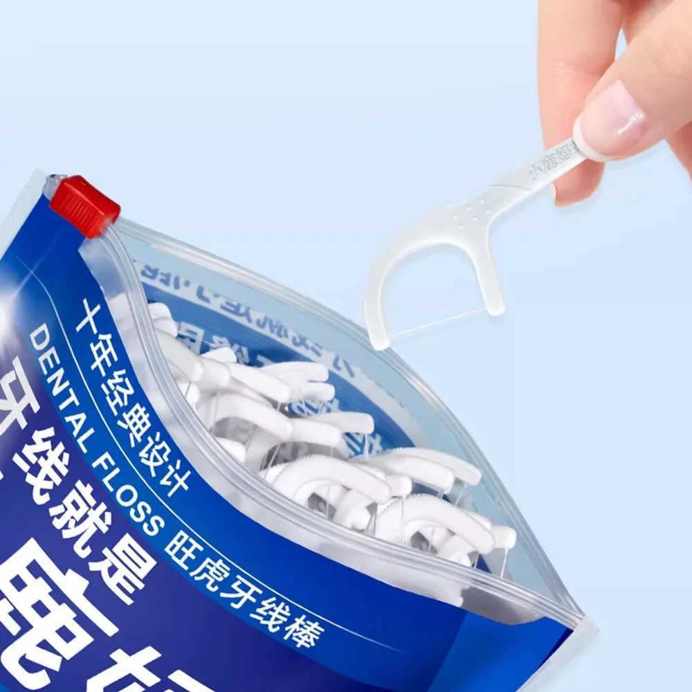 Fawnmum Dual-use Dental Floss Toothpicks Clean Between Teeth High-quality Disposable Interdental Flossers Oral Hygiene Care Z260805