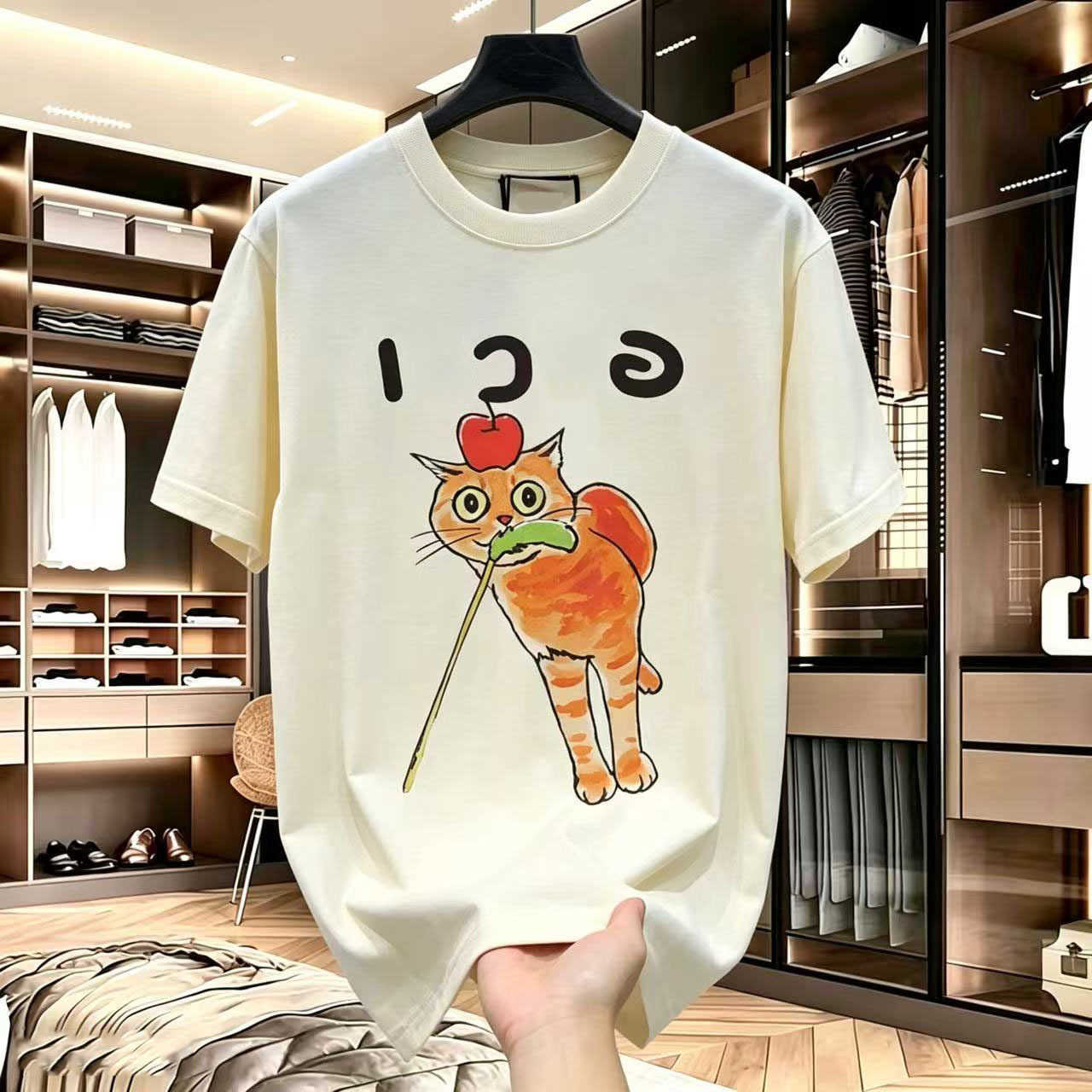 T-Shirts Men's 3D Print Fashion Men Green Cotton Short Sve T Shirt Minimal Letter Print Crew Neck Daily Casual Basic Tees88 D260805
