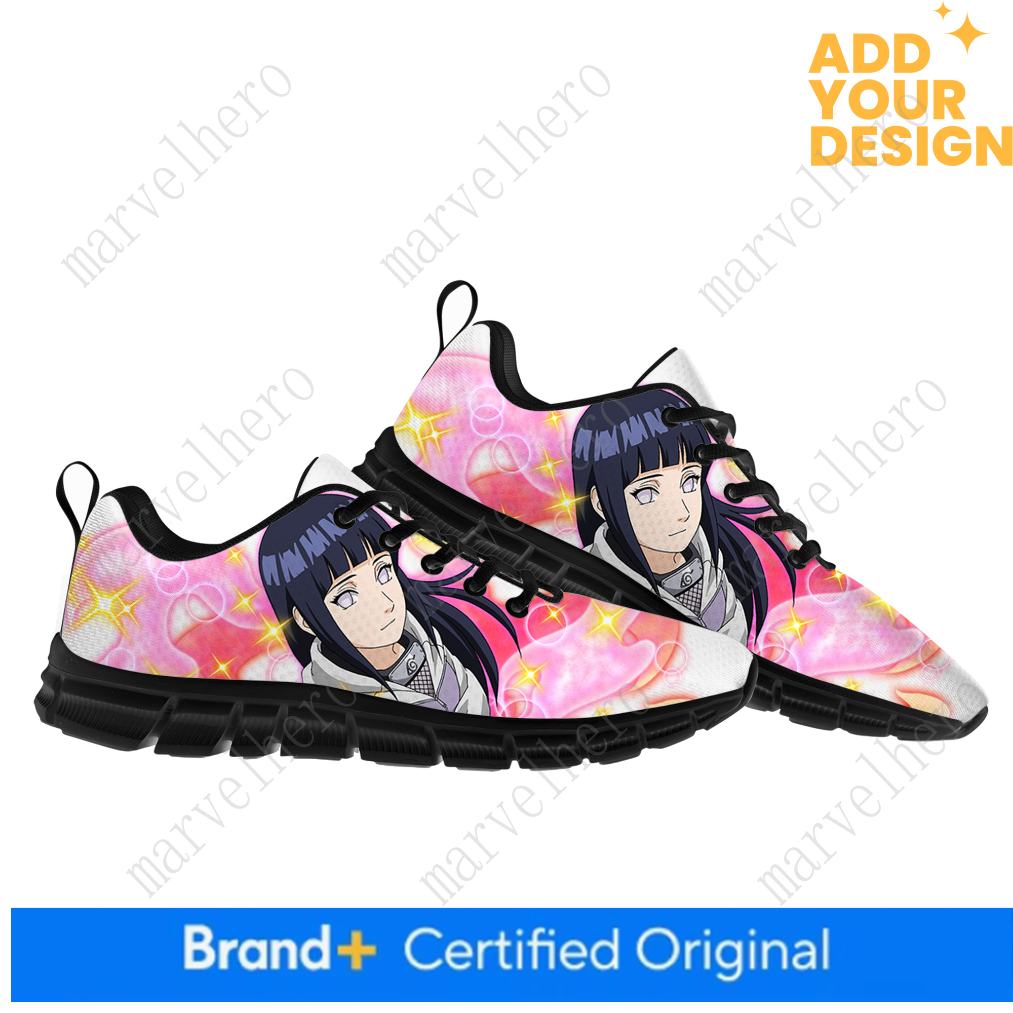 Sasuke Uchiha Hinata Hyuga Sports Shoes Mens Womens Sneakers Cartoon Anime Casual Custom High Quality Couple Shoes Unisex Casual Sports Shoes