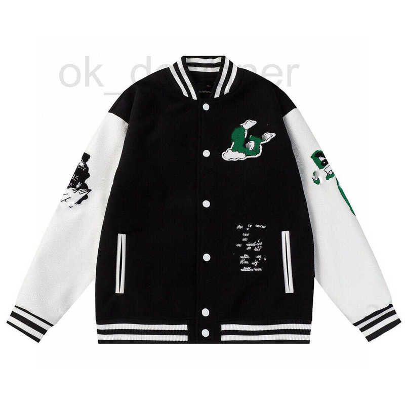 Men's Jackets Designer High Version L Letter Towel Embroidery Ten Thousand Needles Embroidery Baseball Jacket Unisex HF2D